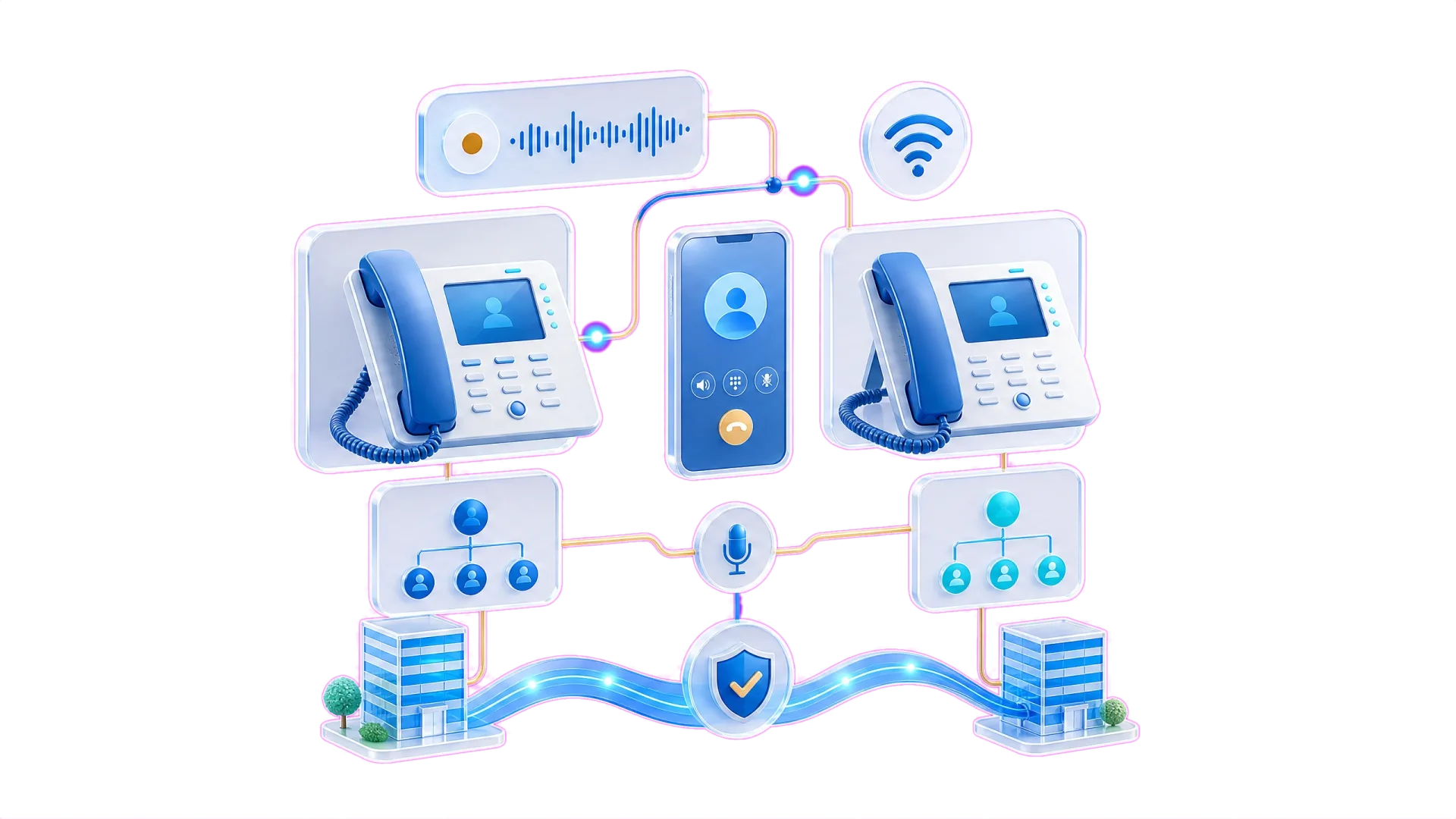 Instant communication between teams, without external call costs